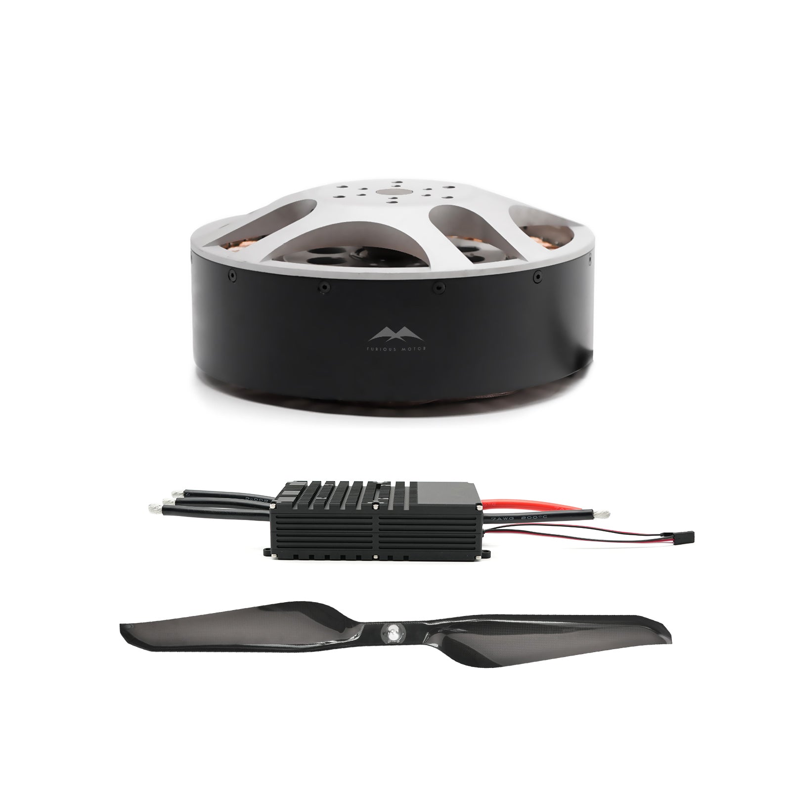51kg Thrust Drone Propulsion System With Brushless Motor And 100V Motor Controller and 42 Inch Propeller