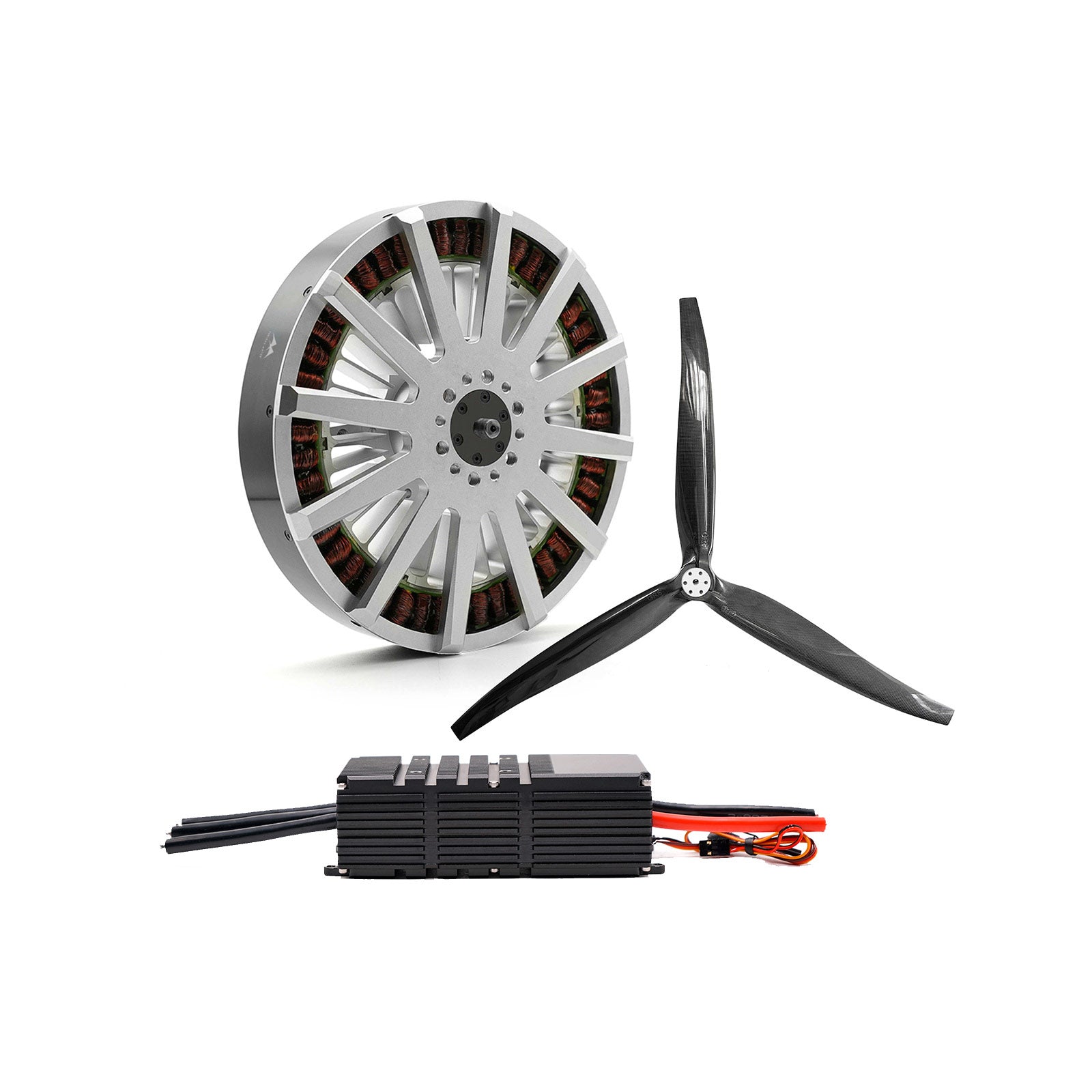 23850 98KG Thrust Propulsion System with Motor and 24S 300A ESC and 55 inch Propeller for Drone and Paramotor